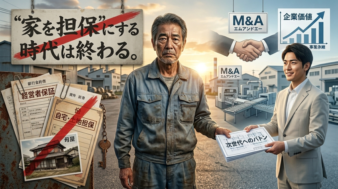 【茨城の社長さん必見】「家を担保」にする時代は終わり！新制度とM&Aで、身一つでハッピーに引退する方法